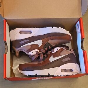 Nike Kids Air Max Burgundy, Pink And Light Gray Sneakers